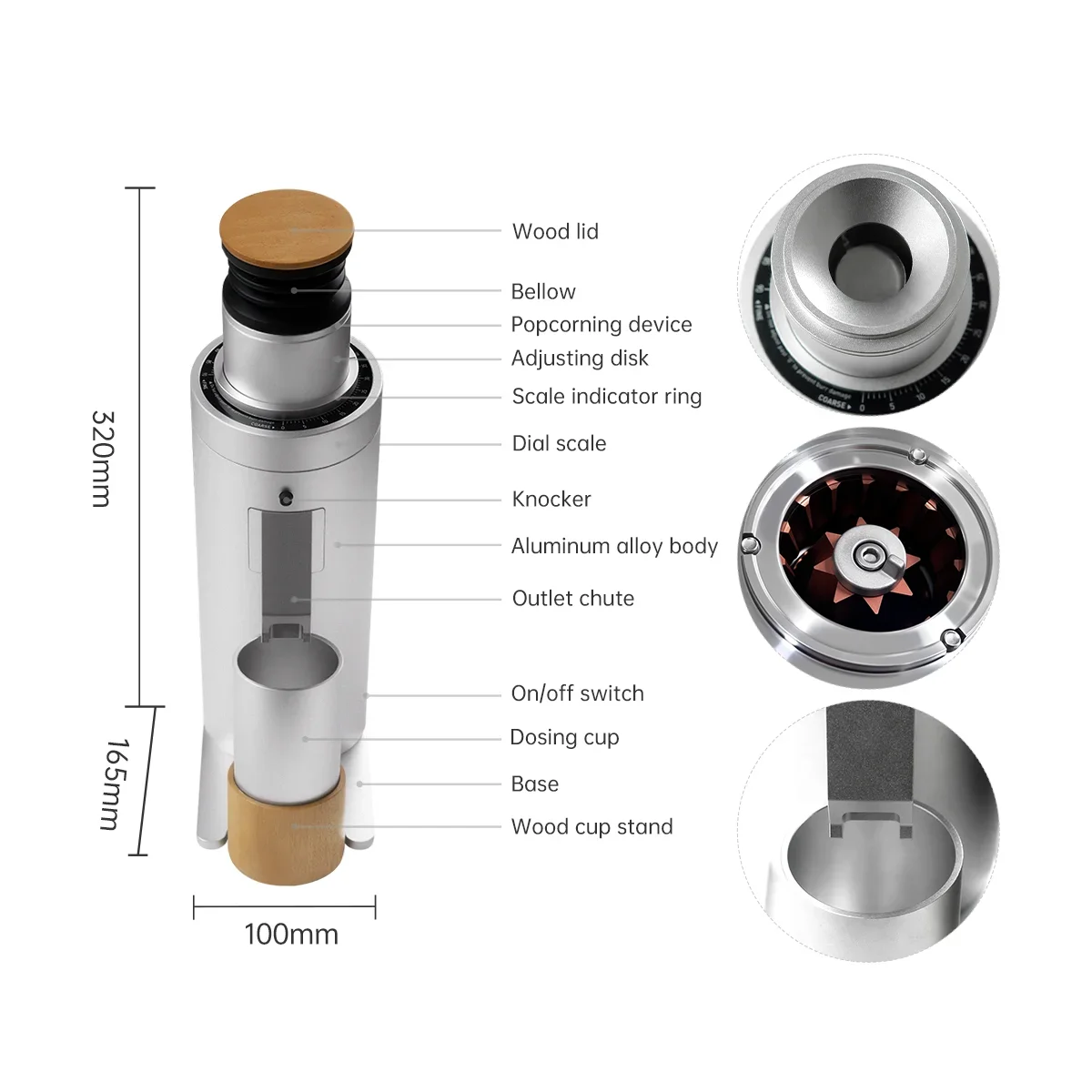 Hot New DC63 Espresso Machine Automatic Built-In Electric Stainless Steel Coffee Grinder for Hotel Use Serving Hot Cappuccino