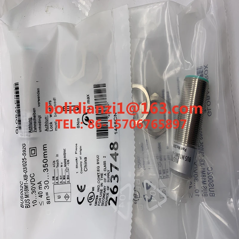 Original Proximity Switch BUS004P BUS M18M1-GPXI-12/100-S92G In Stock