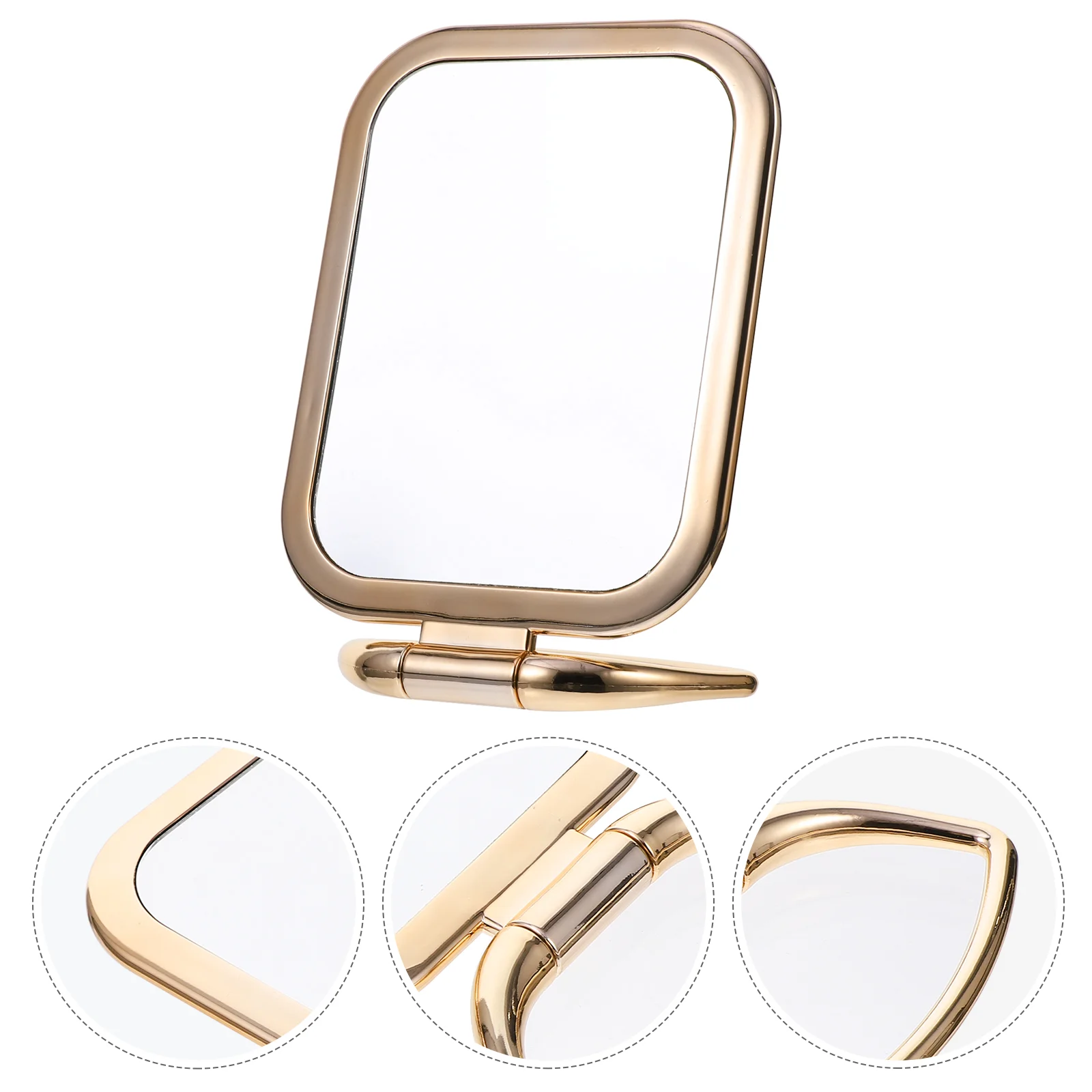 Miroir de maquillage double face, portable, pour déterminer les comédons, vanité, loupe pliante