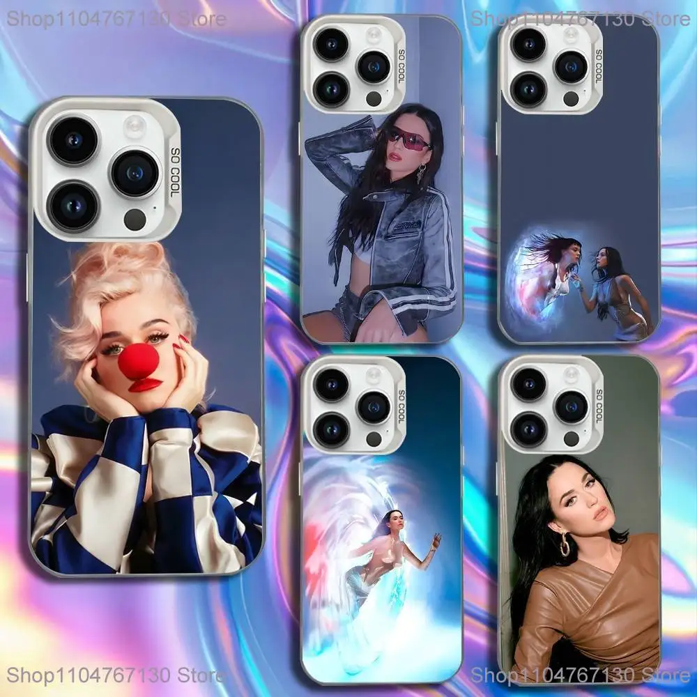 

Simger K-Katy Perry Phone Case For iPhone 16,15,14,13,12,11,Mini,Pro,SE,MAX White Matte Shockproof Cover