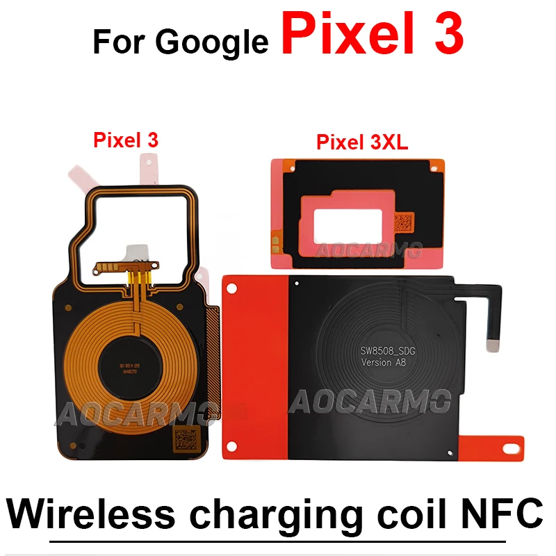 For Google Pixel 4 3 XL 4XL 5 6Pro 6 6A 7 Pro 7A 7Pro Wireless Charging Induction Coil NFC Module Replacement Parts