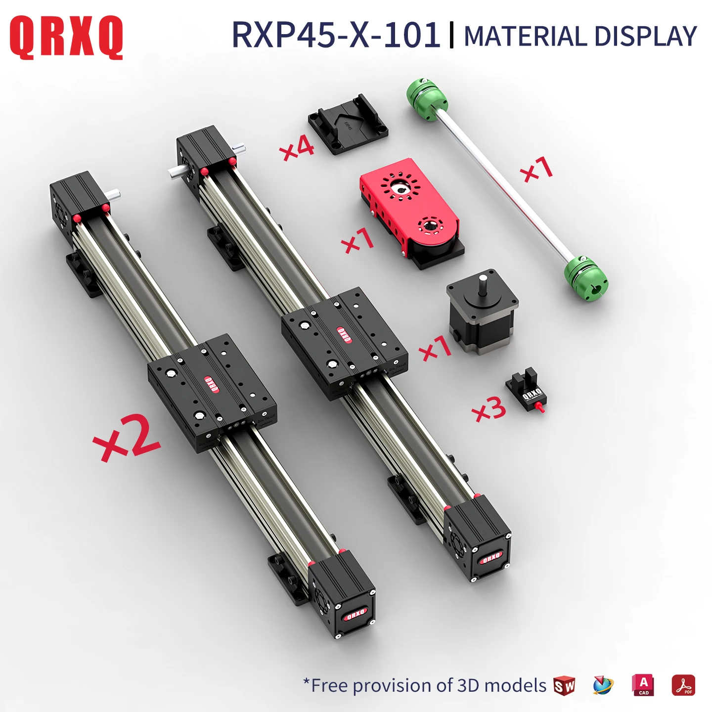 

QRXQ RXP45-X-101 Belt Conveyor Module is a Multi-functional Linear Module with a Load Capacity of up to 30KG.