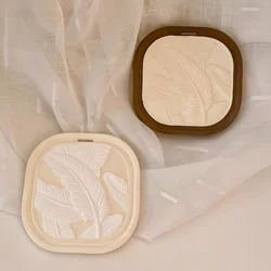 Square Feather Hanging Tag Silicone Mold DIY Aromatherapy Gypsum Car Mounted Decoration Pendant Plaster Mold Wax Sheet Mold