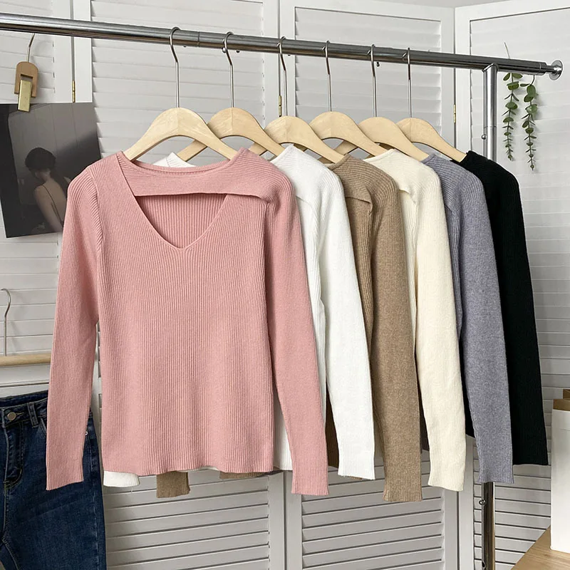 

Pearl Diary Women Sweater Pullover Turtleneck Autumn New Long Sleeve Slim Elastic Top Korean Simple Basic Jumper Solid Color