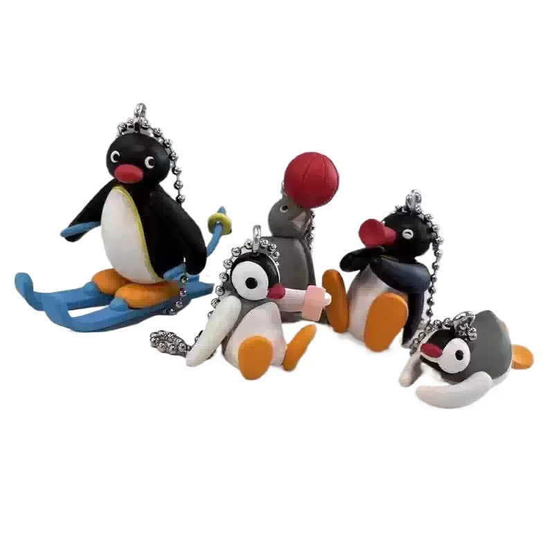 

Genuine Penguin Family Capsule Toys No Eggshell or Egg Membrane PINGUS Pendant Trendy Figurines Mini Charms Clay Accessories