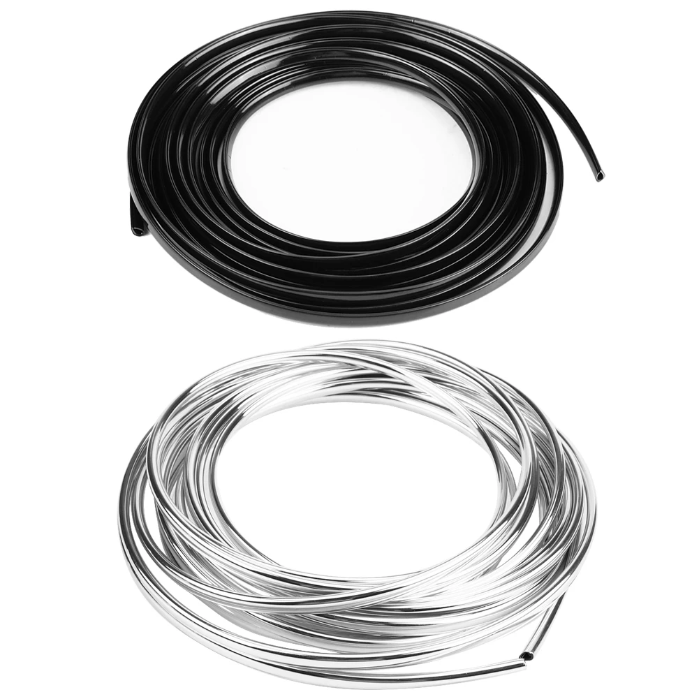 6m/19.7ft Black Car Door Edge Moulding Trim Strip Scratch Guard Protector Cover Mold Car Door Guard Strip
