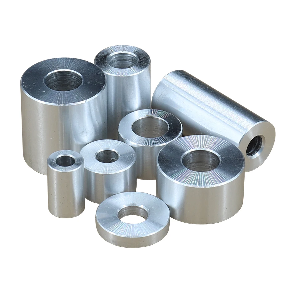 diameter30mm M10 M12 M14 M16 M18 M20 Aluminum bushing washer gasket round hollow no thread standoff spacer thickness 2/8/10/50mm