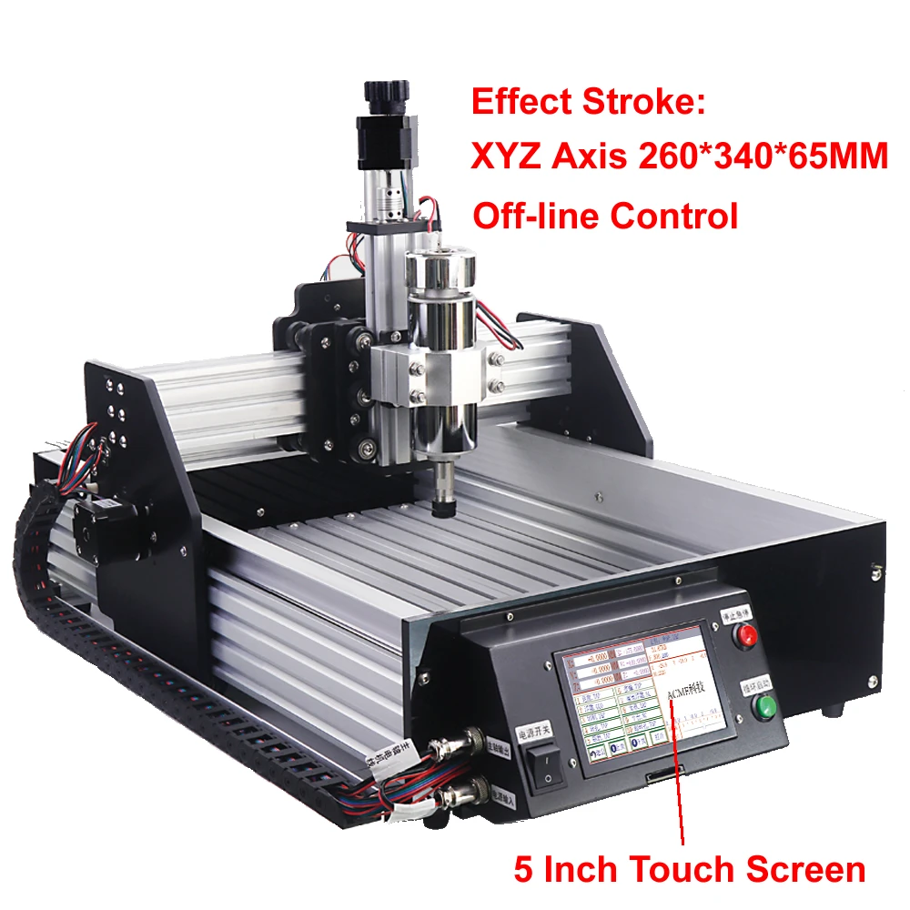 

3 Axis DIY CNC Router 3040 Offline Control Wood Engraving Machine 400W Spindle Motor Limit Switch PCB Milling Cutting Tools