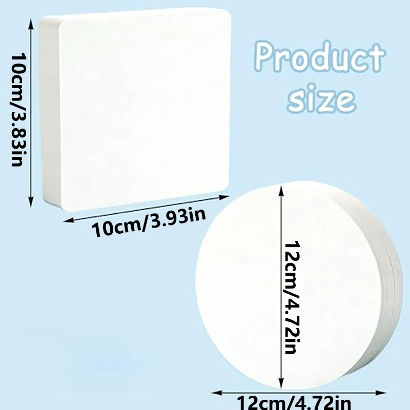 50pcs Watercolor Paper Postcard Art Painting Rectangular Circular Special Paper Medium Thick Doublesided Pattern Blank Cardboard