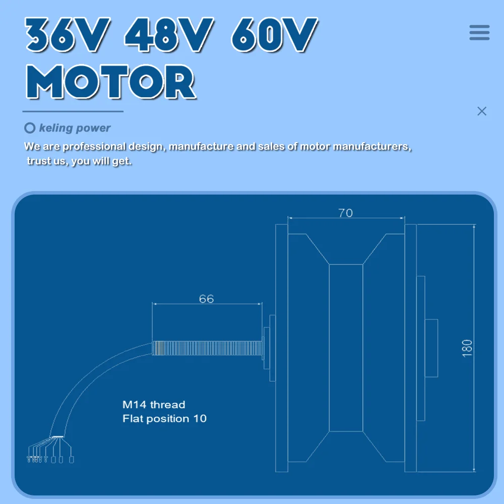 36V/48V/60v 1500w 4.8kg rear electric scooter gearless drive 11 inch wheel skateboard hub motor