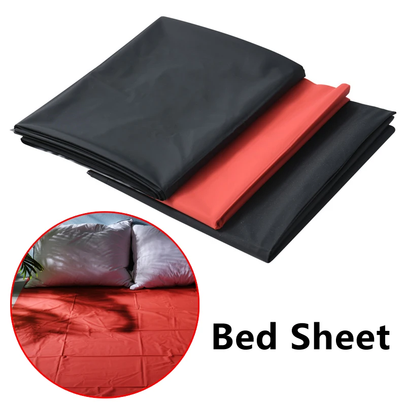 Oil / SPA Pad Waterproof PVC Sheet Plastic Adult Sexy Hypoallergenic Mattress Cover Bedding Sheets  Faux Leather Sheets 3Color