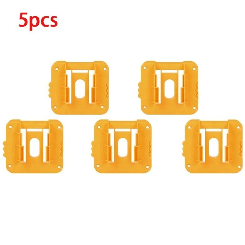 5Pcs For Dewalt 18V Battery Storage Rack Holder Case Battery Holder Wall Mount Tool Bracket Fixing Devices Durable Easy To Use