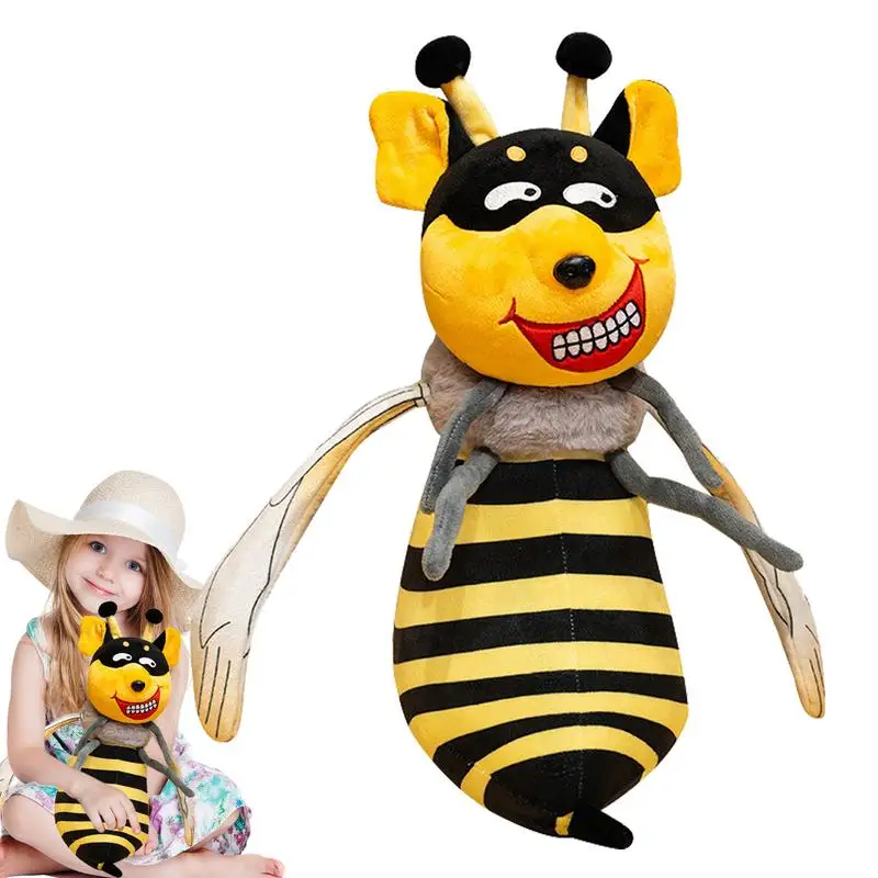 

Bee Dog Plush Huggable Toy Plush Cute Cartoon Funny Doll Soft Comfortable Adorable Companion Sofa Decoration For Birthday