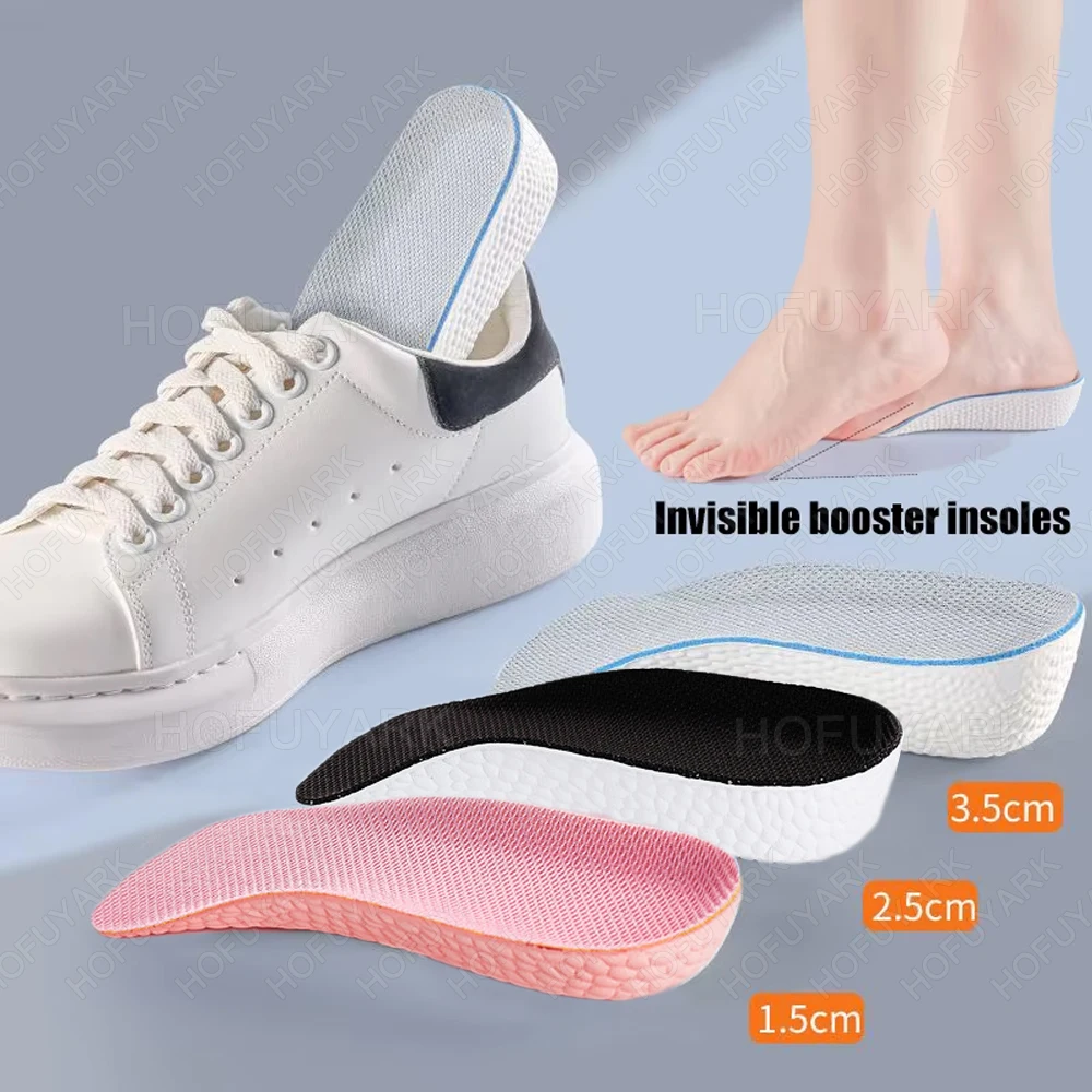 

1Pair Height Increase Insoles for Man Woman Shoes Inserts Flat Feet Arch Support Orthopedic Shoes Pads Memory Foam Shoe Insole