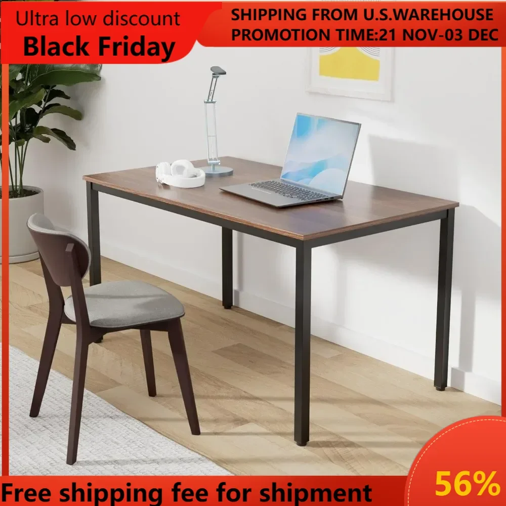 

Writing Computer Office Desk 59 Inch（60"x 30"） Home Office Wooden Writing Study Desk Table, Large Solid Wood Desk, Modern