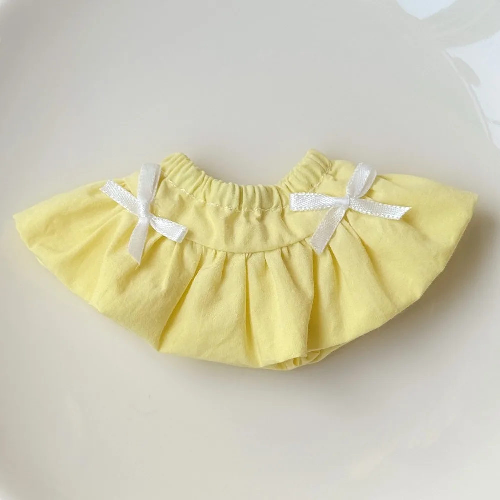 Fashion Cotton Princess Dress Cute Sweet Floral Bud Dresses Skirt Accessories Academy Style with Bow for 10~17cm