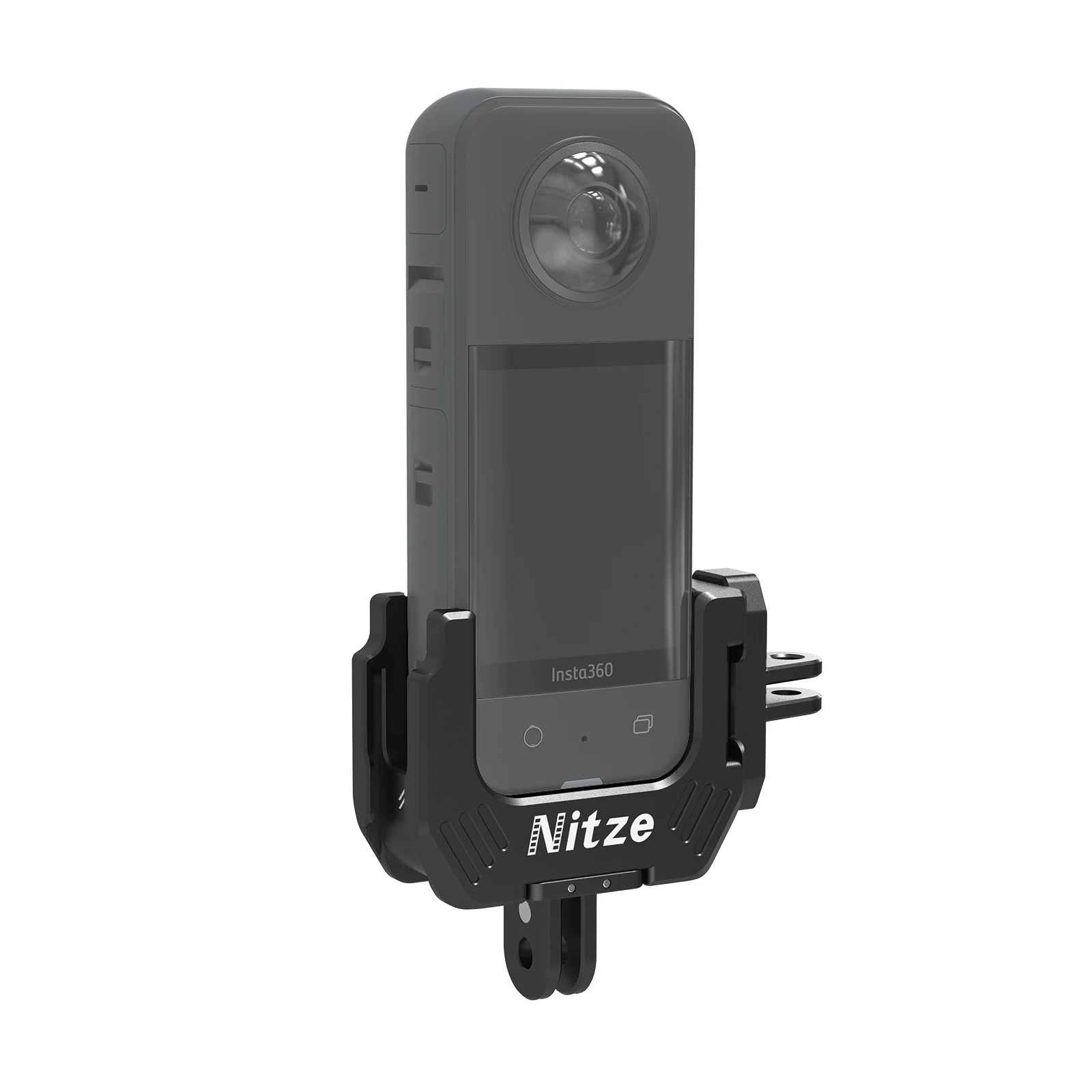 Nitze Half Cage for Insta 360 X3 with Folding Finger Adapters view 4