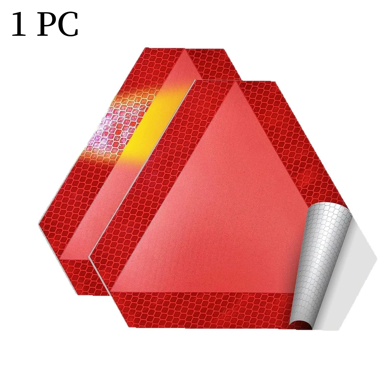1pc Slow Moving Vehicle Sign Diamond Grade Reflective Slow Moving Vehicle Triangle Sticker