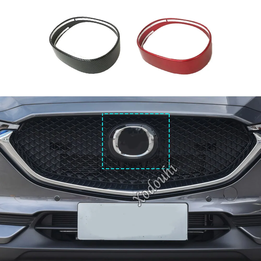 

Auto Sticker Detector Trim Front Logo Decorative Mark Grid Grill Grille For Mazda CX-5 CX5 2nd Gen 2017 2018 2019 2020 2021 2022