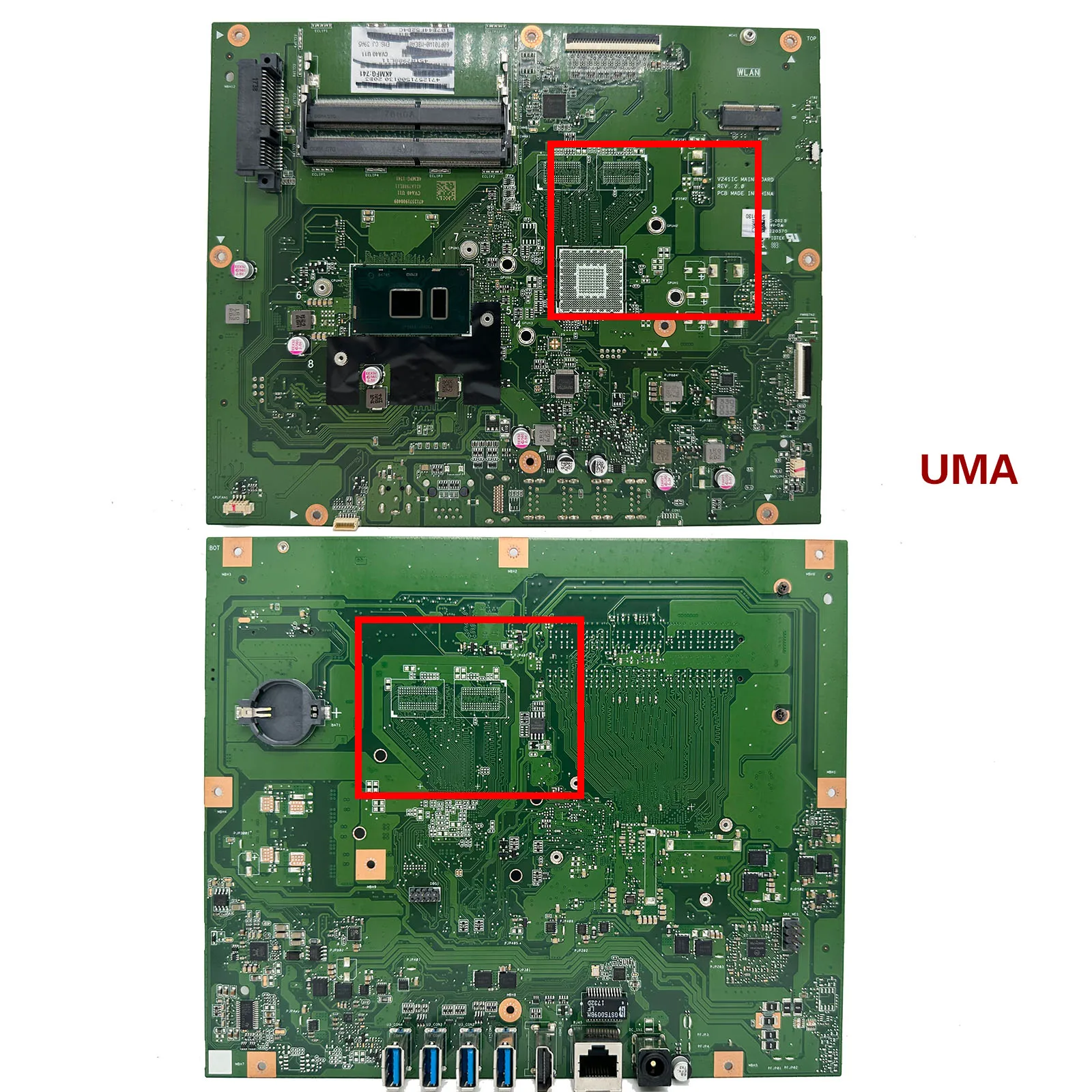 Imagem -03 - Kefu V241ic Placa-mãe para Asus V241i V241ic Placa Principal de Máquina Tudo-em-um com 4405u 4415u I36100u 930mx Uma100 Testado ok