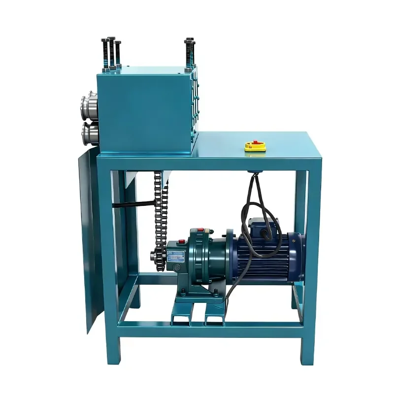 Electric 3 Roller Pipe Bending & Ring Forming Machine, Small Vertical Tube Coiler for Round/Channel/Rectangular Steel