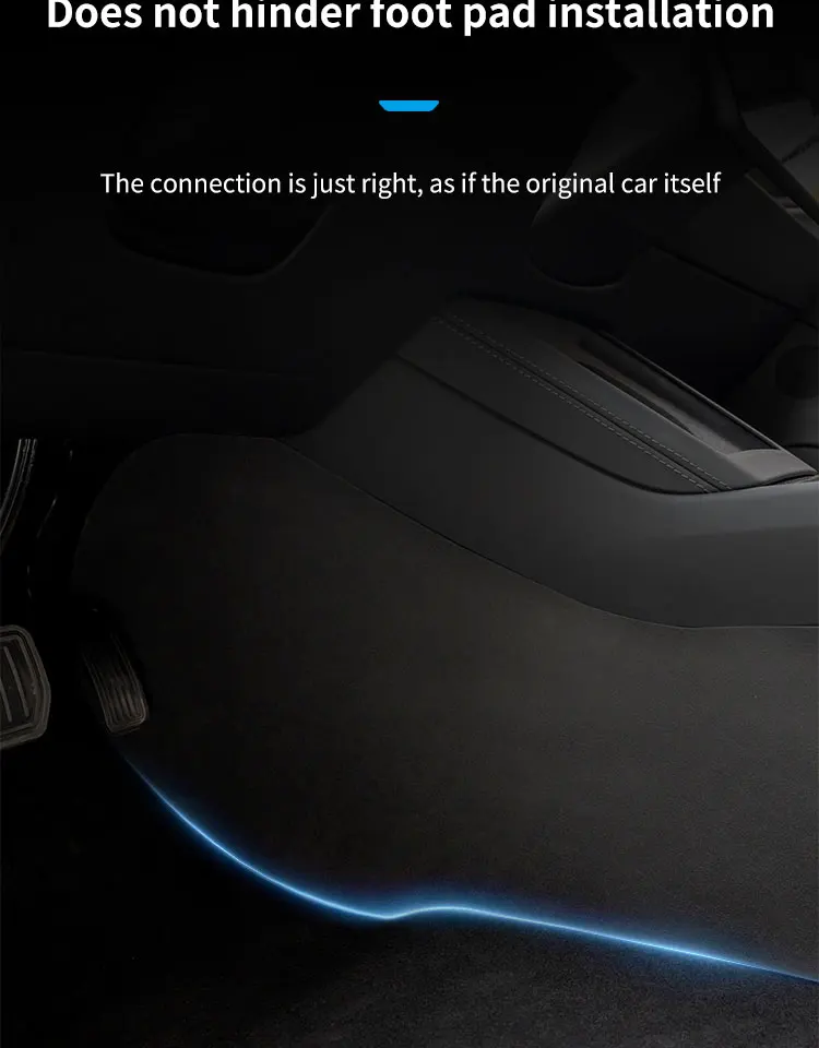 Für Tesla 2024-25 Modell 3 Highland 3 Mittelkonsole Zwei Seitenverkleidung Anti Kick Pad Verteidigungsschutz Leder Aufkleber Fußabdeckung – Detail 12