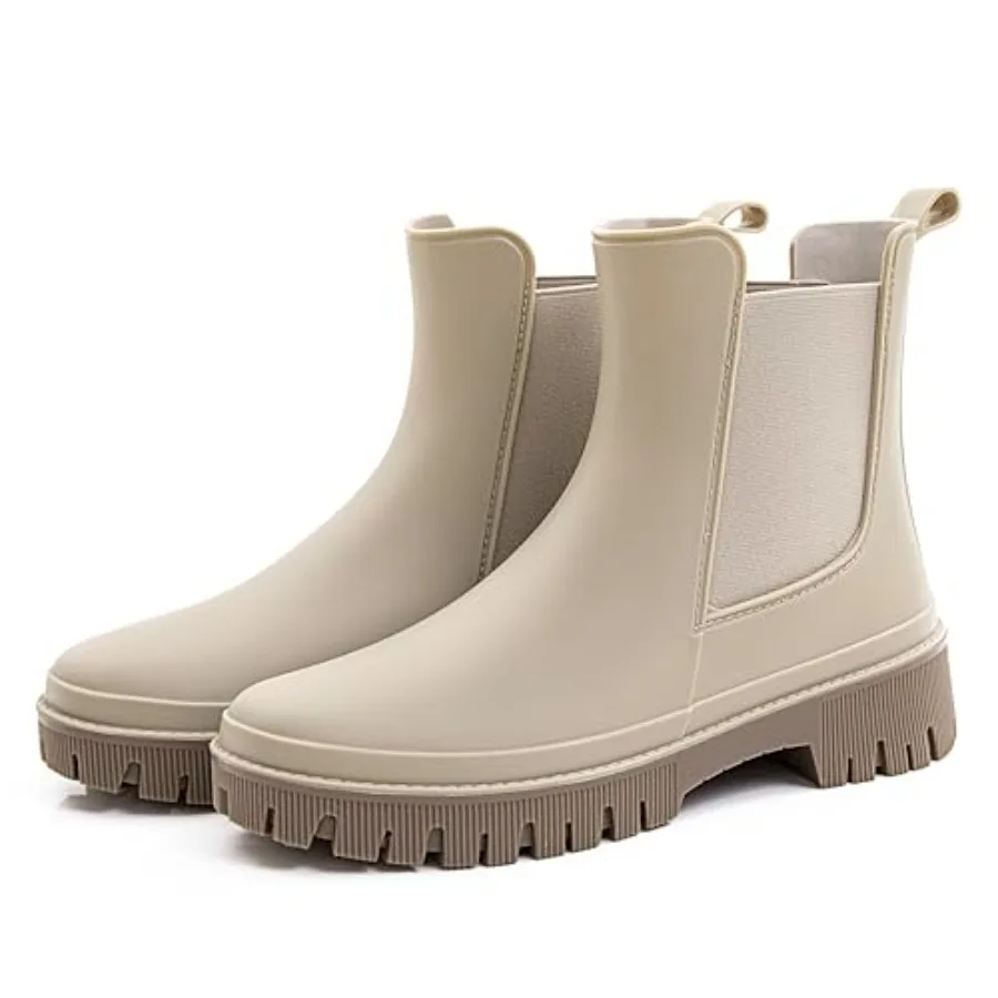 

Women's Short Rain Boots Waterproof Chelsea Rain Boots For Ladies