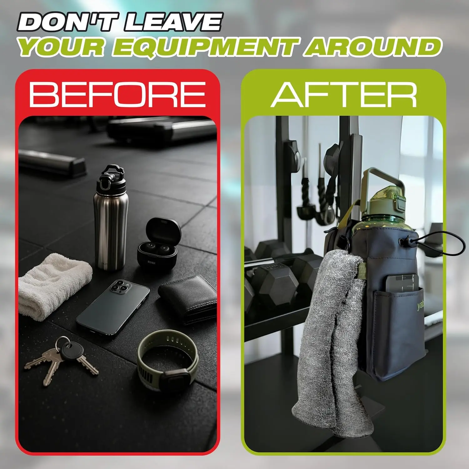 Picture 4: Strong Magnetic Gym Bag - Magnetic Gym Water Bottle Bag for Men and Women, High Load Capacity, Sports Gifts, Waterproof Material