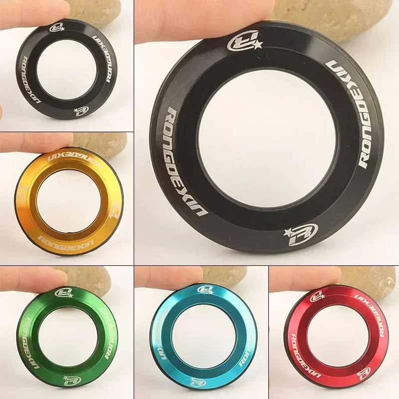 Bicycle Earphone Cap 28.6 Mm Aluminum Alloy Universal Diameter MTB Bike Top Case Flat Cover Metal Headset Cap Gasket Ring Seal