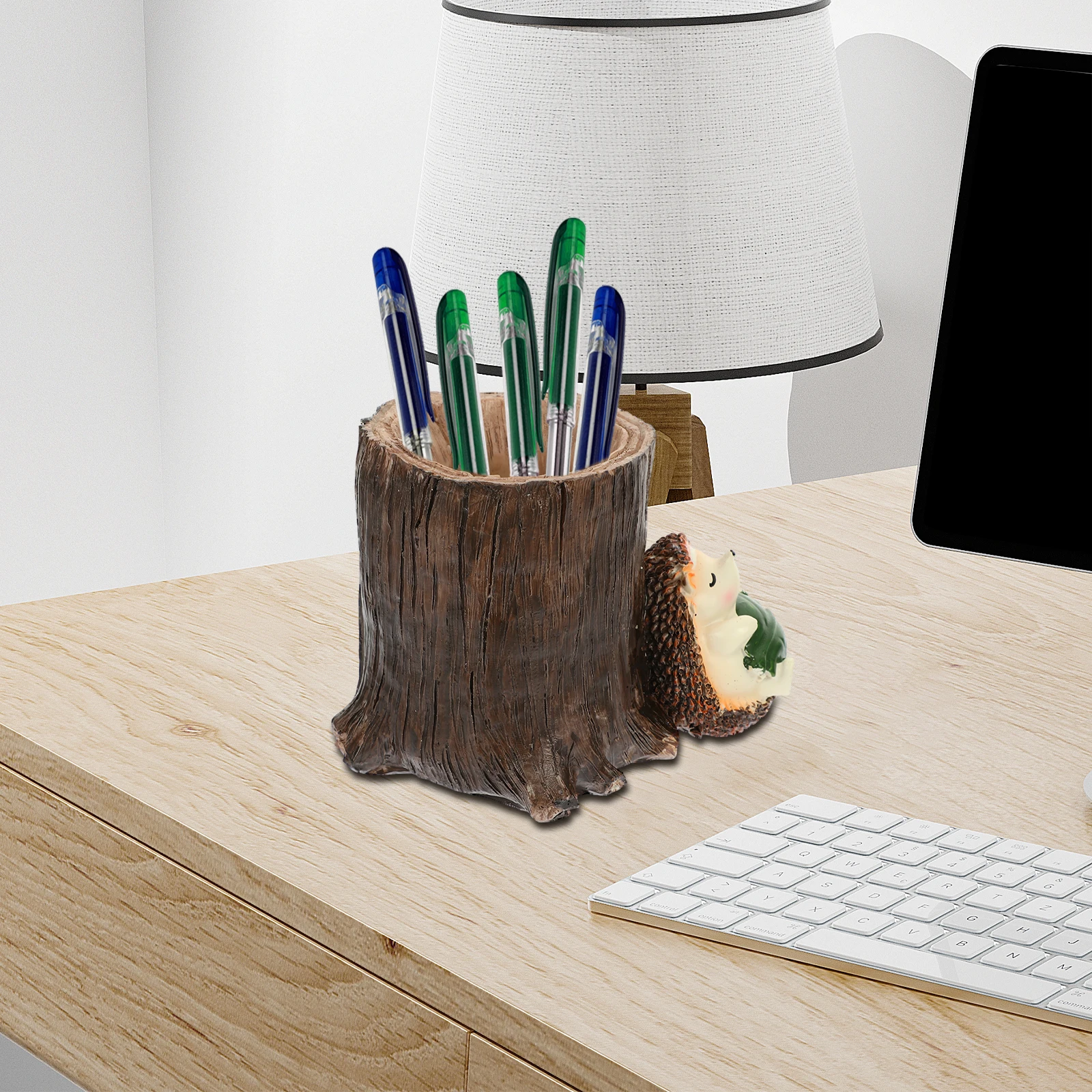 

Creative Resin Pen Holder Desktop Organizer Resin Pen Holder Multi-Function Storage Cup Adorable Decoration