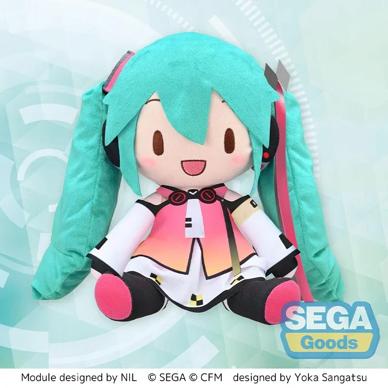 SEGA Original Hatsune Miku Plush FUFU Kawaii Project Diva Mega39’s Star Voice L Stuffed Anime Collection Plush Doll Toys Gifts