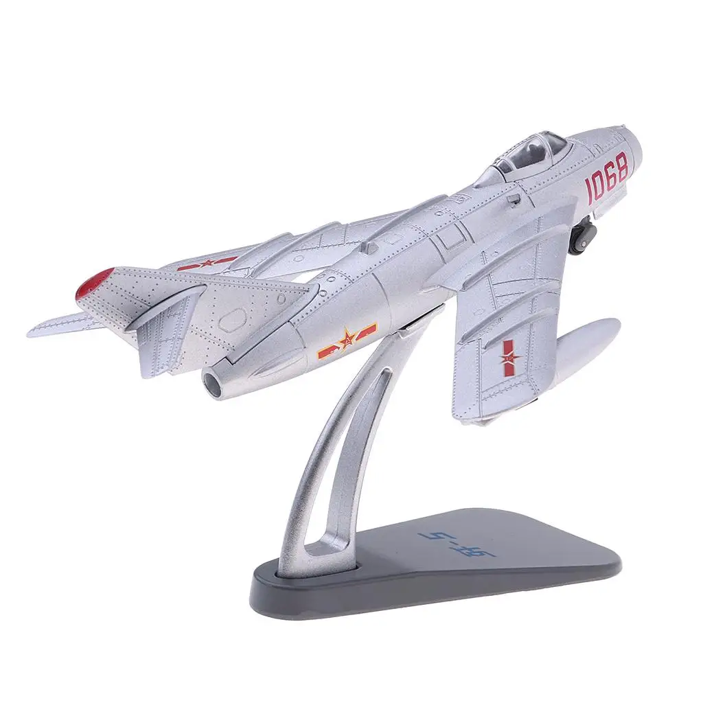 Shenyang J-5 Fresco 1:72 Scale War Aircraft Diecast Model & Display Stand