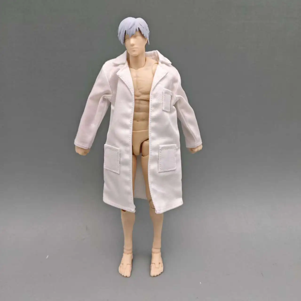 Römischer Weißmantel im Maßstab 1:12, Modellanzug für 6-Zoll-Actionfiguren, GW NOTAMAN-Stil, Puppenkleidung, Sammler-Outfit