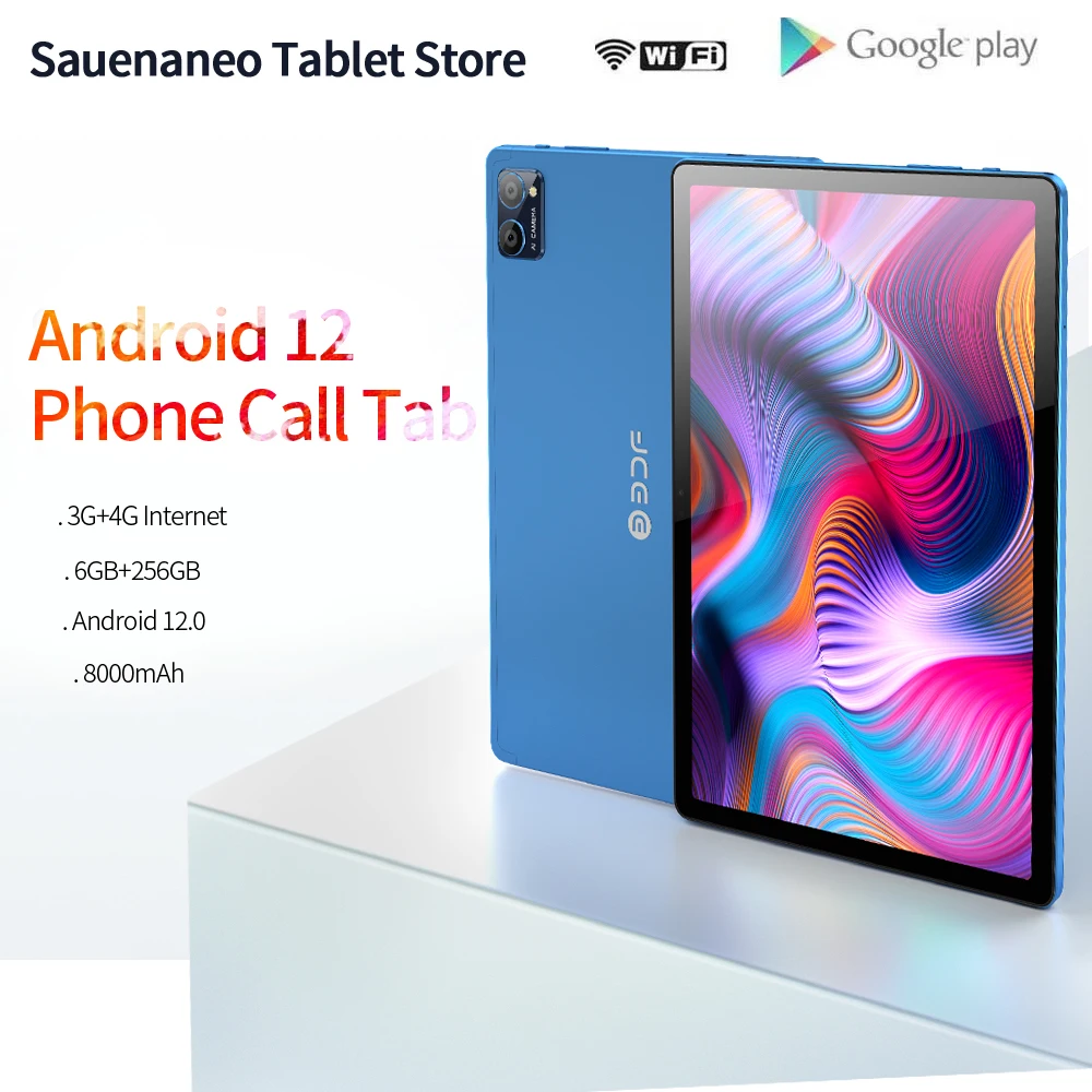 Sauenaneo-Tableta de 2024 pulgadas, Tablet con Android 12, 6GB de RAM, 10,1 GB de ROM, pantalla de 256x1280, cámara Dual, WIFI, 800 Original, nueva