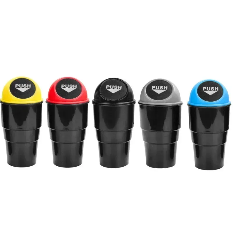 

Car Trash Garbage Can Auto Trash Dust Case Holder Bin Box Car-styling Yellow Red Blue Black Gray
