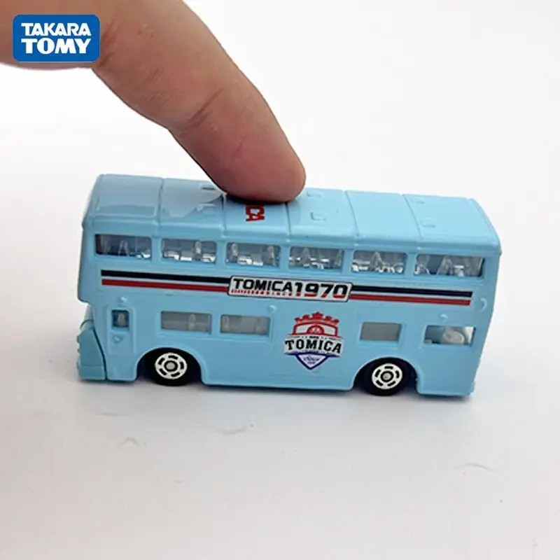 TAKARA TOMY No.90 LONDON BUS Auto Giocattoli in lega Veicolo a motore Pressofuso in metallo Modello Regalo per bambini Giocattoli per ragazzi