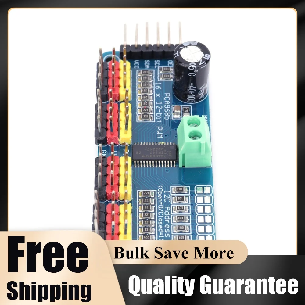PCA9685 Robot Controller IIC Interface 16 Channel 12-Bit PWM Servo Motor Board Module for Arduino Robot/ for Raspberry Pi