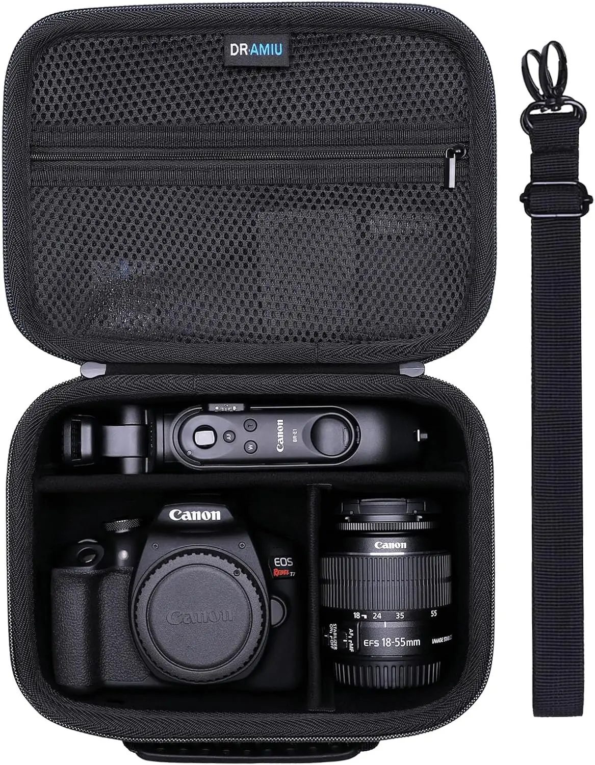 Estuche rígido para cámaras Canon EOS Rebel T7/R50/R6 Mark II/R100/R8/RP/R50V/R5 Mark II/SL3/5D Mark IV/R10/R7/R5/90D/T6/T100, lentes, T