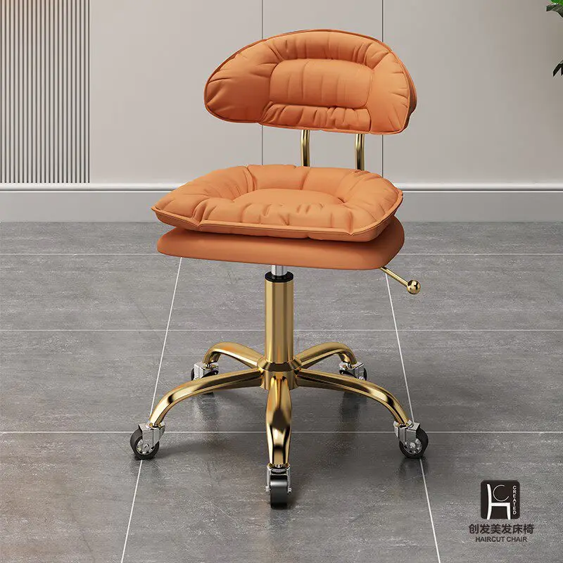 Barber shop big chair beauty salon special beauty stool lifting pulley hair manicurist household backrest chair