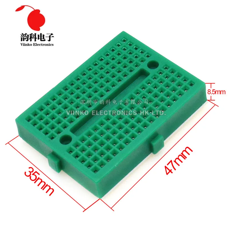 SYB-170 Mini Solderless Prototype Breadboard 170 Tie-points 35*47*8.5mm for arduino Diy Kit