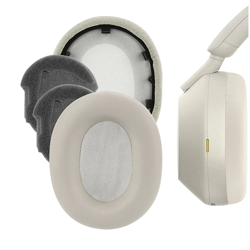 Replacement Ear Pads For Sony WH 1000XM5 Headphone Accessories Earpads Headset Ear Cushion Repair Parts Protein Leather