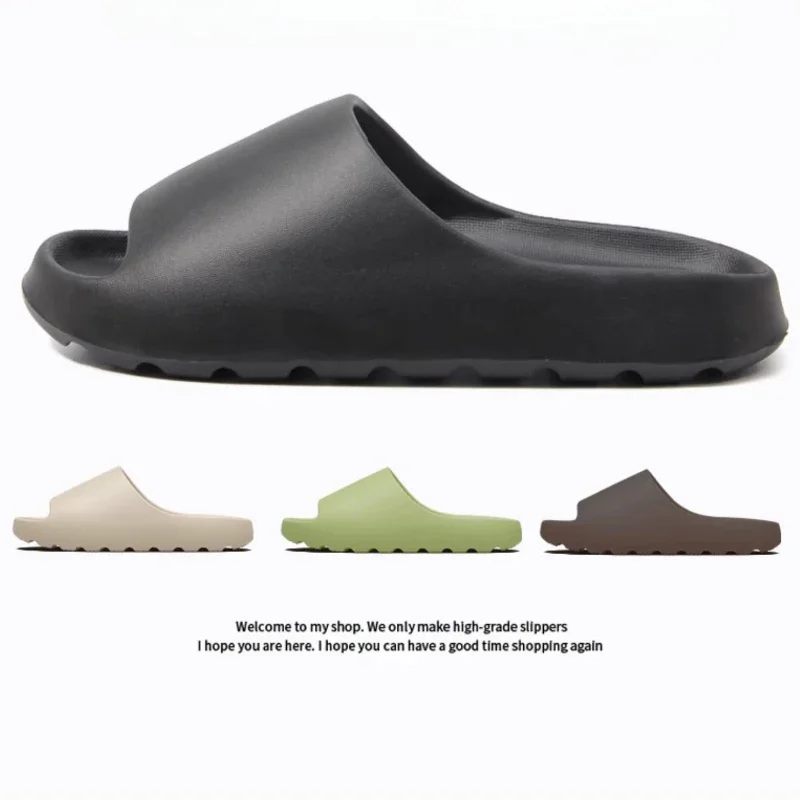 Men's Slippers Cloud Thick-soled Sandals Summer Fashion Soft Bottom Beach Men Slippers Women's Sandals EVA Slides Beach Sandals