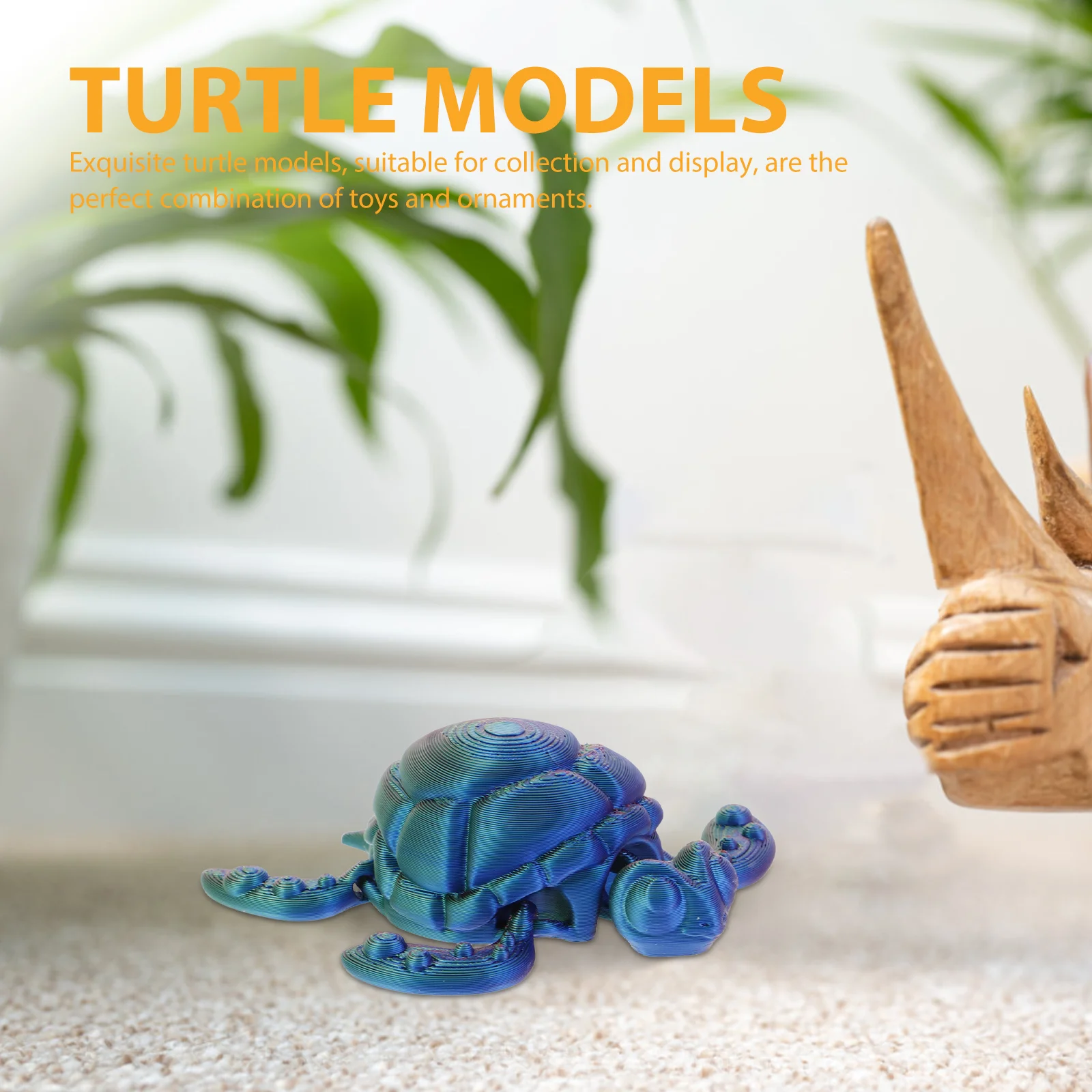 Dier 3D Schildpad Model Speelgoed Miniatuur Beeldjes Plastic Zee Standbeeld Simulatie Versiering