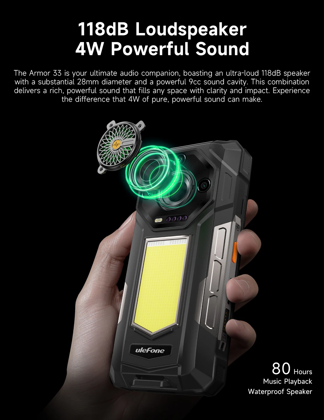 Ulefone Armor 33 4G Rugged Phone 25500 mAh 512GB ROM Up to 24GB RAM 120Hz 6.95" NFC Android 15 66W Smartphone Global Version