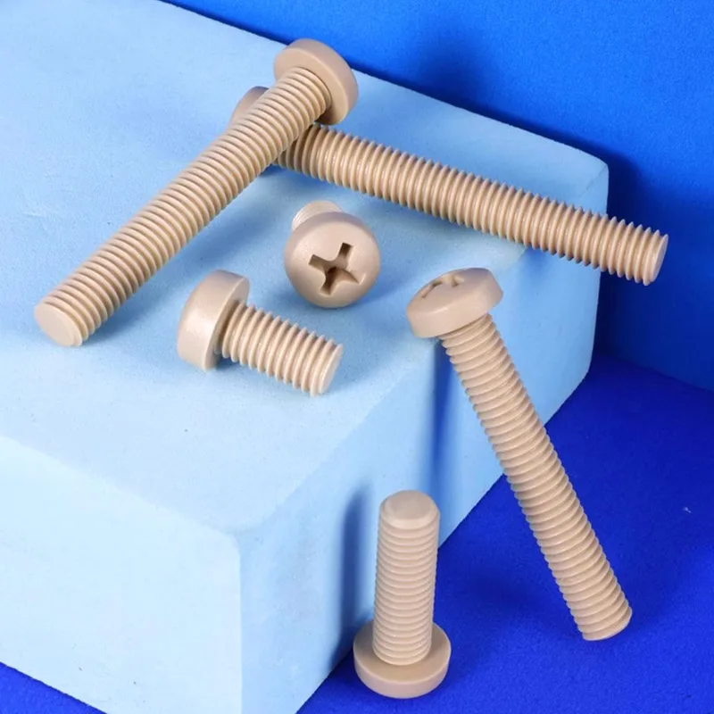 PEEK Engineering Grade Standard Cross-Head Screws M2 M3 M4 M5 M6 3-50mm