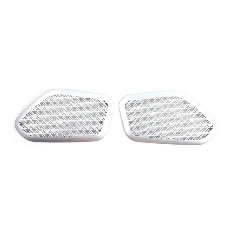 For BMW 5 Series G60 High-end version 2024+ Car door speaker decorative grille Stainless steel silver interior accessories 2 Pcs