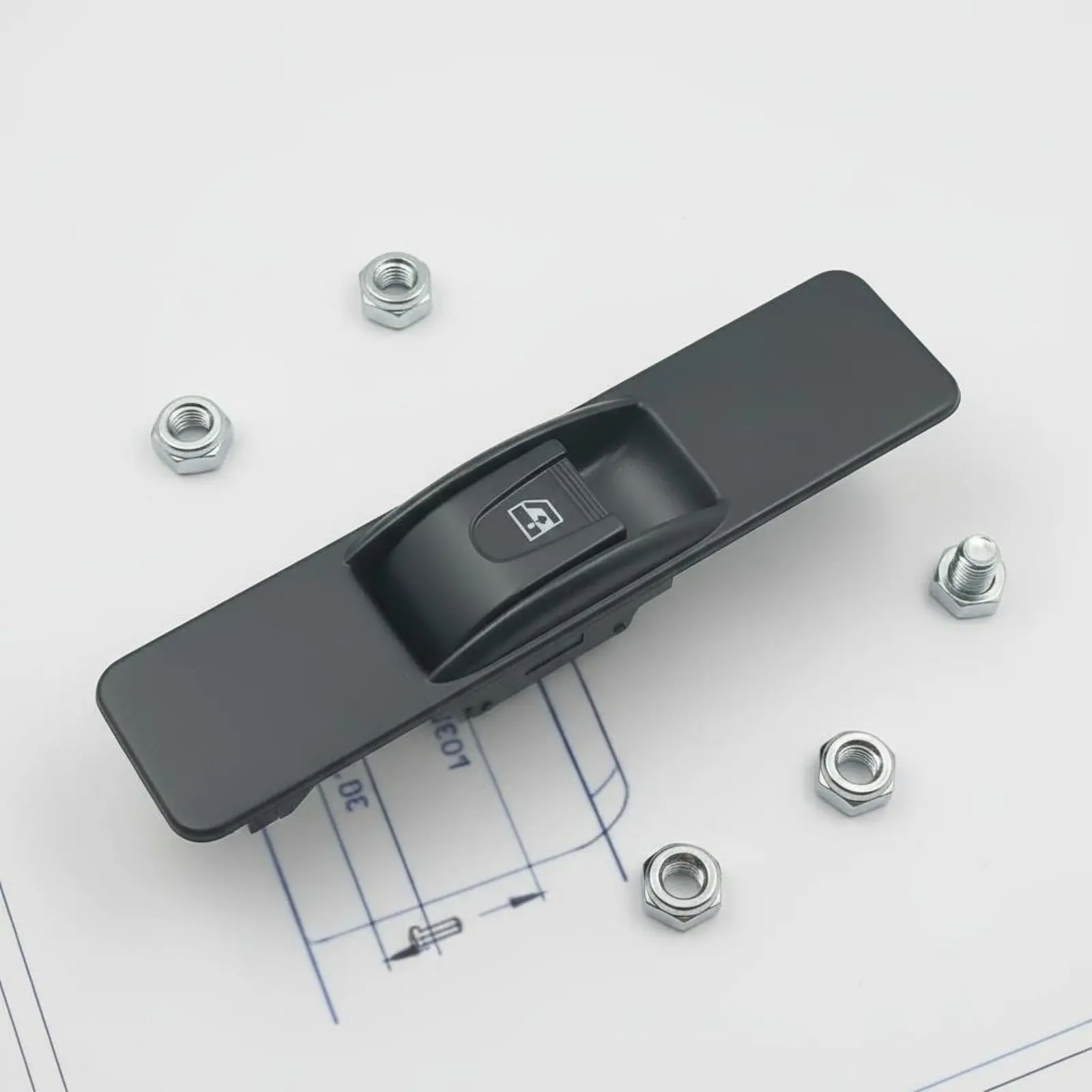 Electric Window Raise Control Etched Icons Power Window Control Automotive Part for DIY Hobbyists