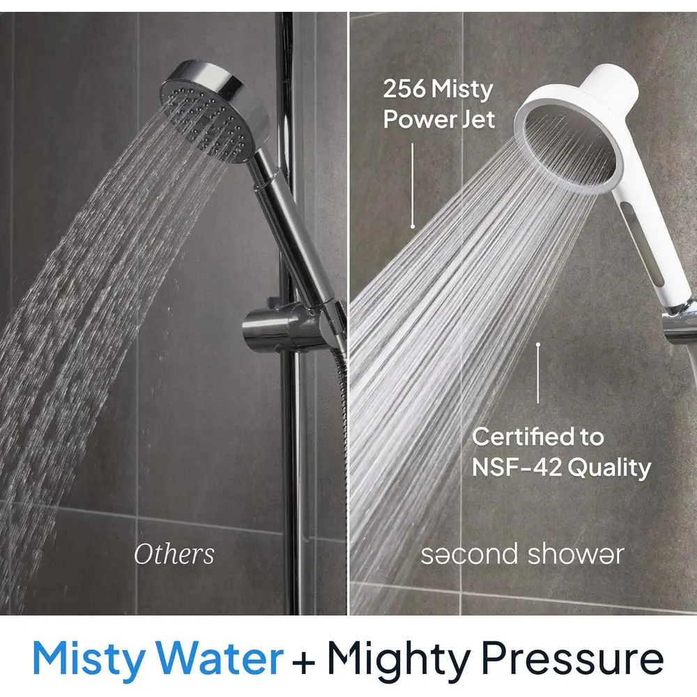 Korean Beauty Essential: filtro doccia ad alta purezza per mani e acqua dura, rimuove cloro al 99,9%, grado SPA, rosa fiore