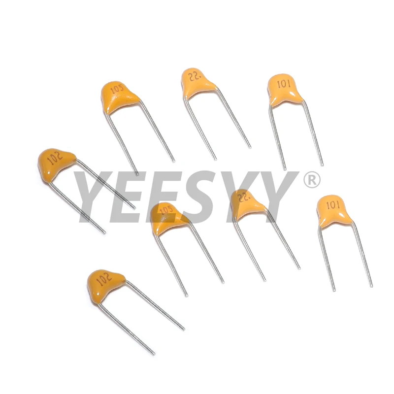 100pcs/200pcs 50V 10PF 22PF 100P 47NF monolithic ceramic capacito 220NF 1NF 4.7UF 1UF 100NF 330NF 0.1UF 102 104 105 P=5.08mm