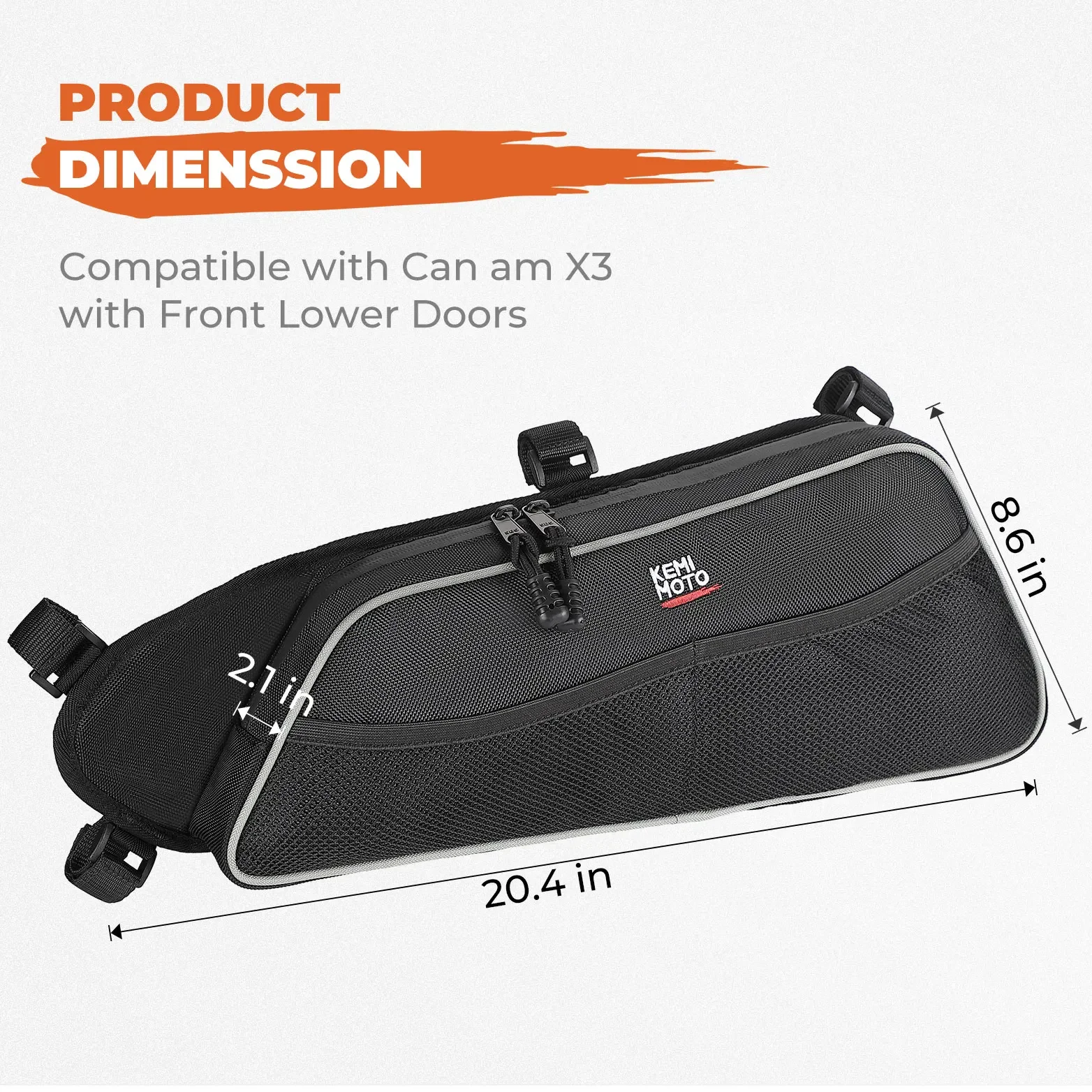 Lower Door Panel Storage Bag For Can-am Maverick X3 Max R RR 4x4 XMR XDS XRC XRS DS RS Turbo DPS 900 HO 2017-2025 2PCS
